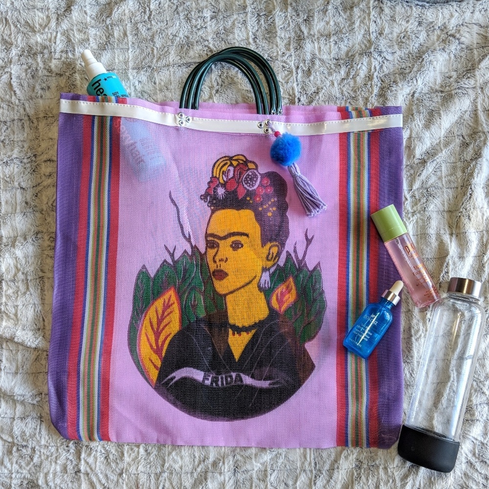 Frida Khalo Farmers Market|Beach Large Tote Bag